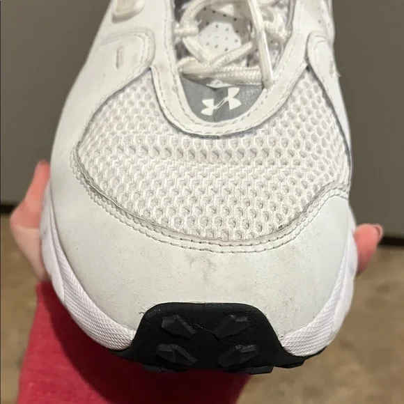 Under Armour White Mesh Athletic Shoes - Picture 5 of 5